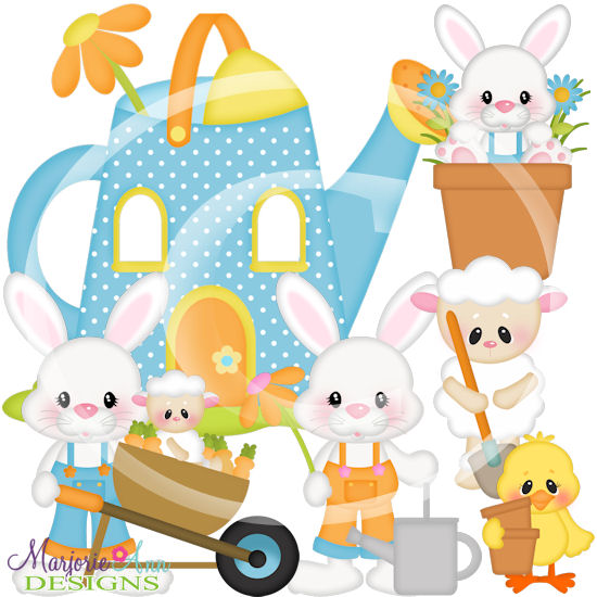 Cottontail Village Garden Shed SVG Cutting Files + Clipart - Click Image to Close